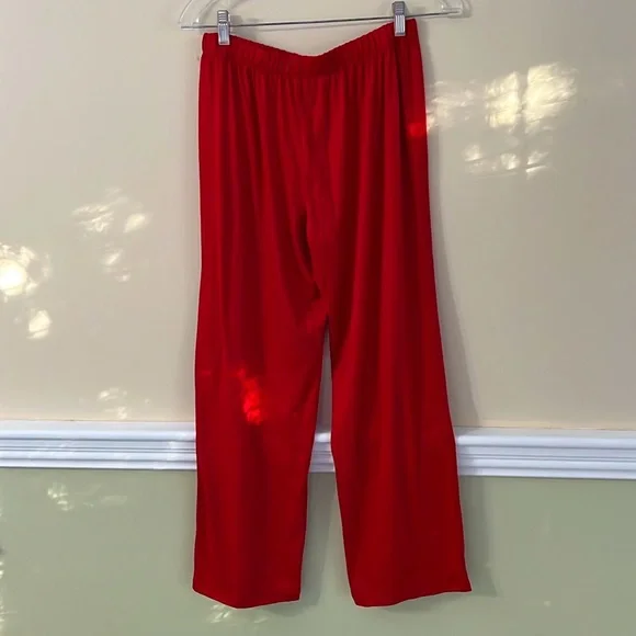 KATE SPADE Red Elasticized Waist Wide Straight Leg Pants NWT - Picture 7 of 10